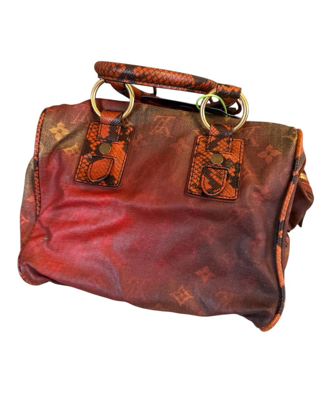 LOUIS VUITTON Бордовая сумка с короткими ручками, фото 3