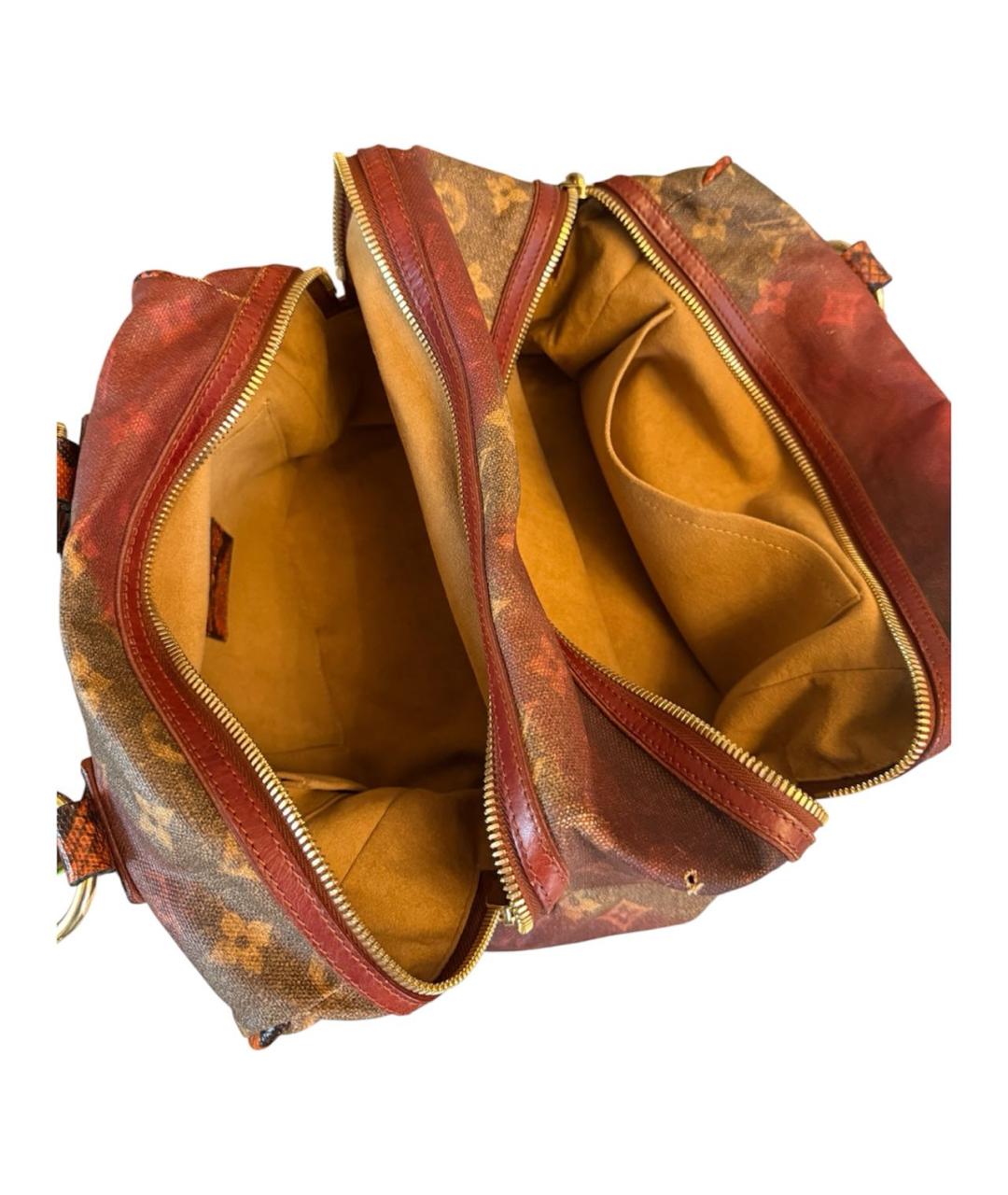 LOUIS VUITTON Бордовая сумка с короткими ручками, фото 4