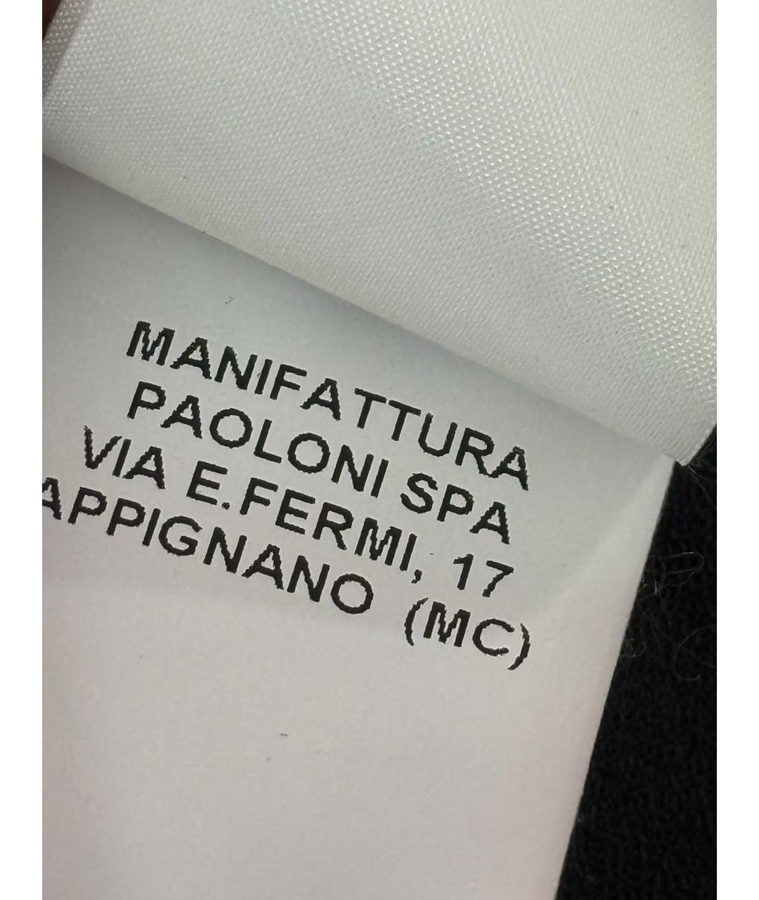 MSGM Черное полиэстеровое вечернее платье, фото 8