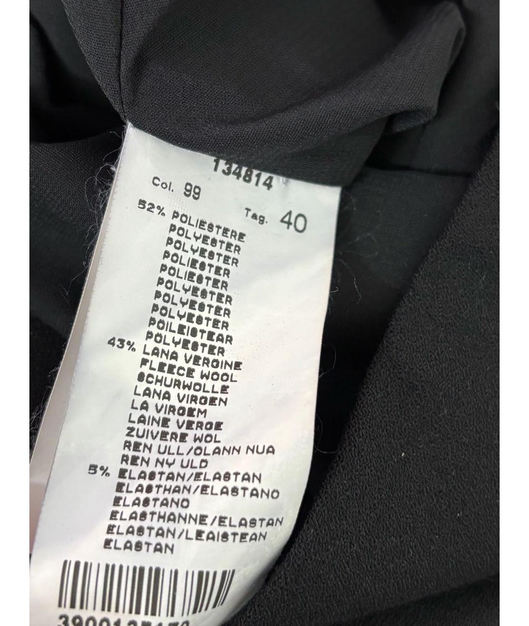 MSGM Черное полиэстеровое вечернее платье, фото 5