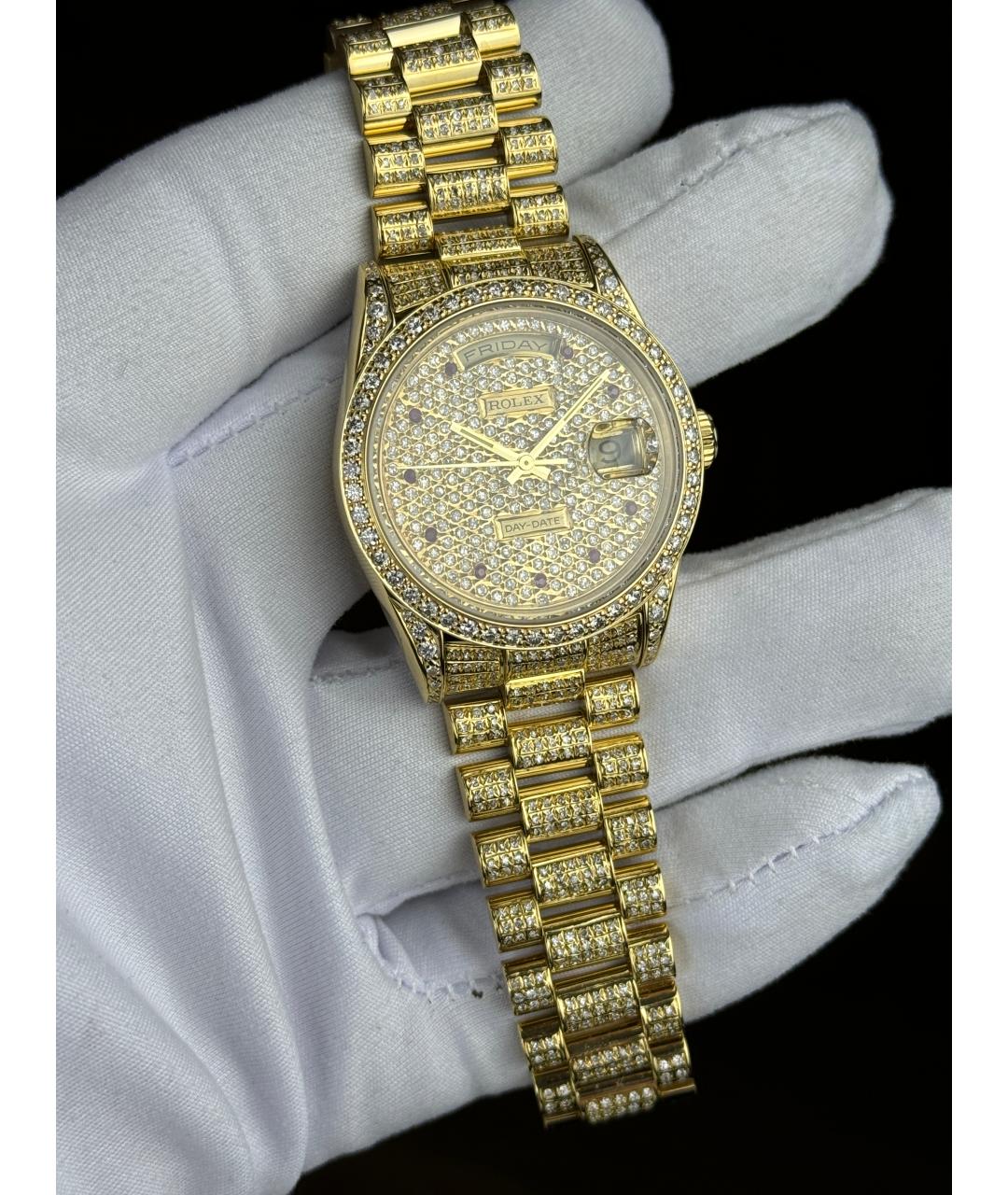 ROLEX Золотые часы из желтого золота, фото 3