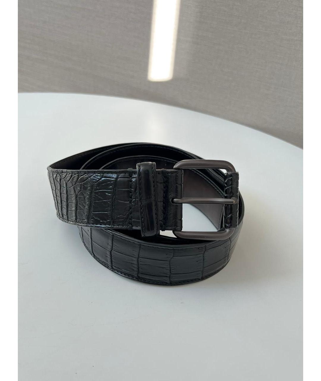 BOTTEGA VENETA Черный ремень, фото 9