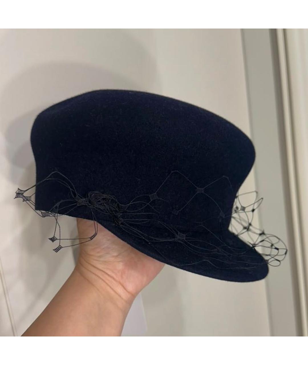 CHRISTIAN DIOR Темно-синяя шерстяная кепка, фото 5