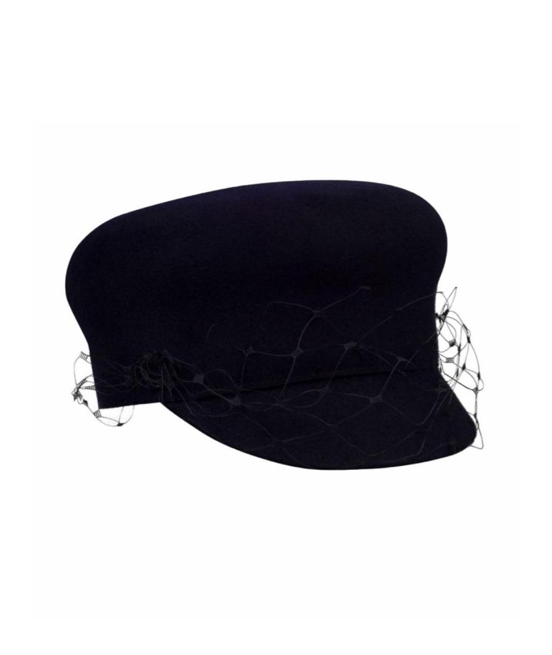 CHRISTIAN DIOR Темно-синяя шерстяная кепка, фото 1
