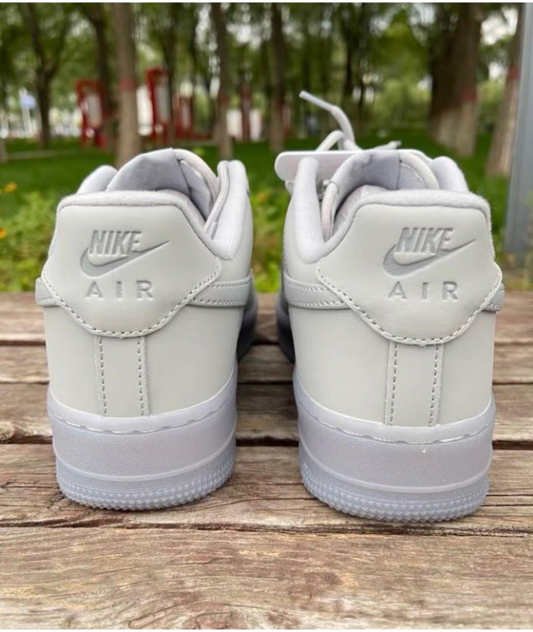 NIKE Серые замшевые низкие кроссовки / кеды, фото 7