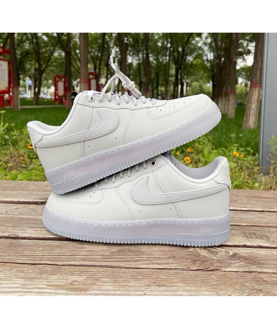NIKE Серые замшевые низкие кроссовки / кеды, фото 5