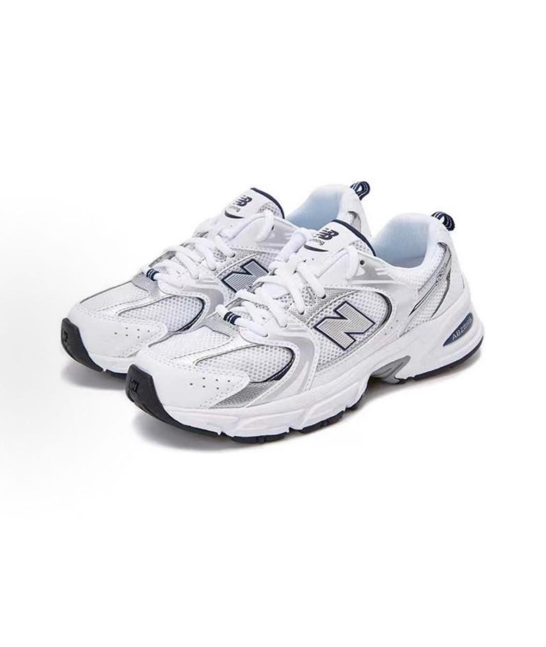 NEW BALANCE Белые текстильные кроссовки, фото 2
