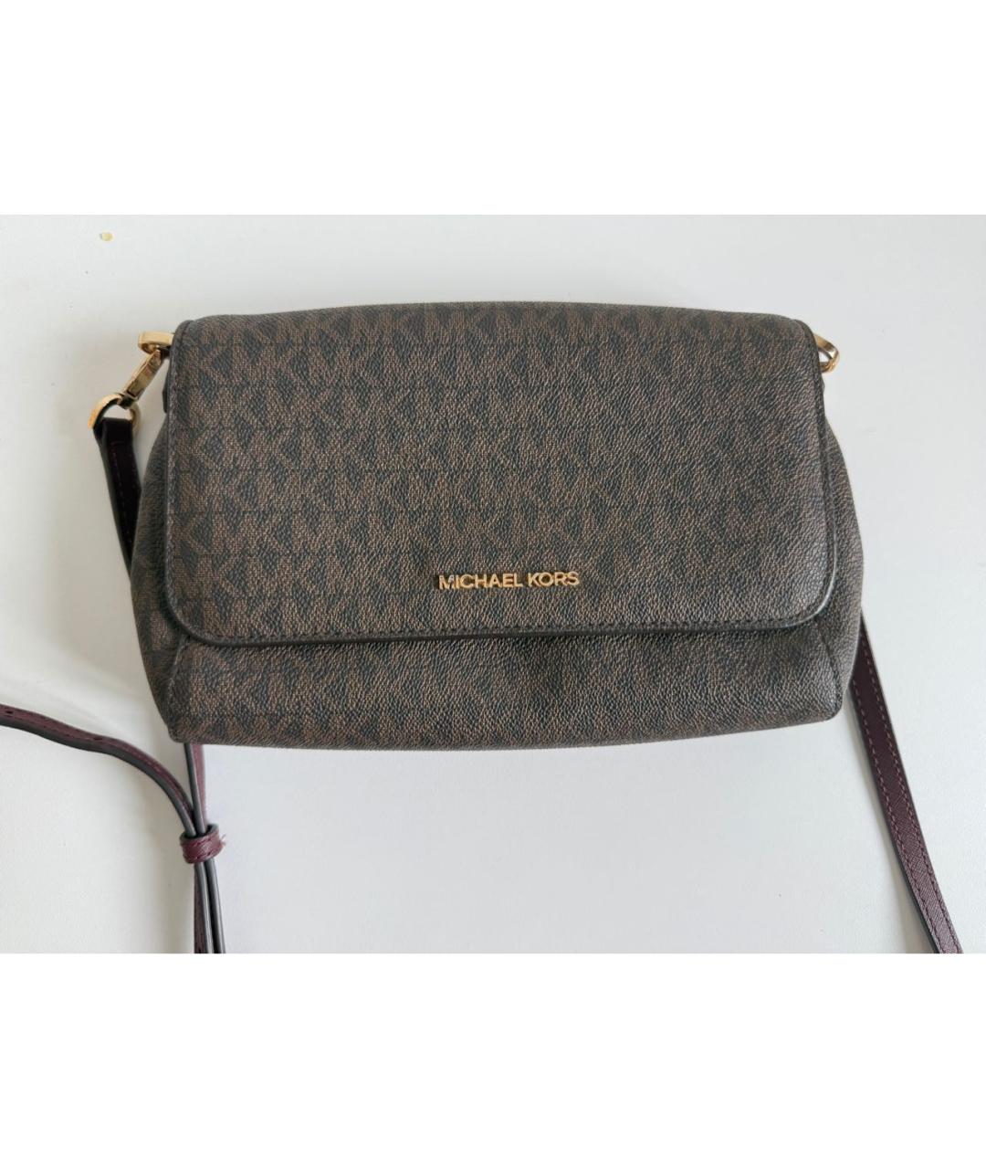MICHAEL KORS Коричневая сумка через плечо, фото 7