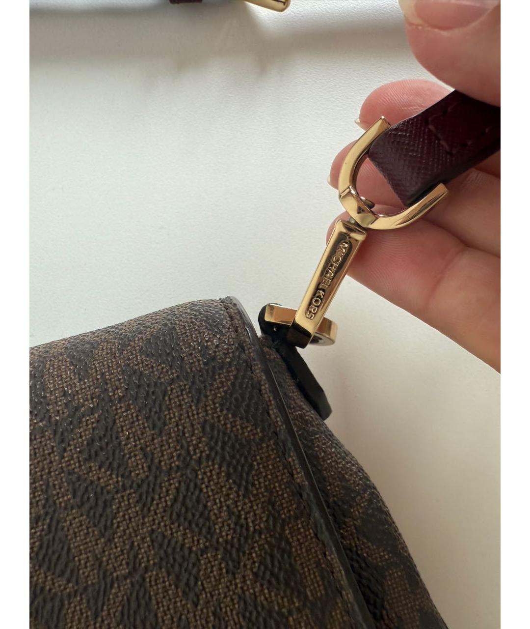 MICHAEL KORS Коричневая сумка через плечо, фото 4