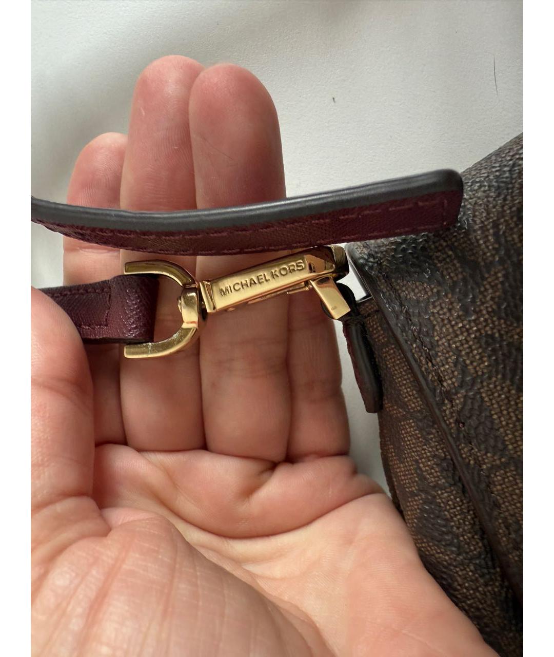 MICHAEL KORS Коричневая сумка через плечо, фото 3