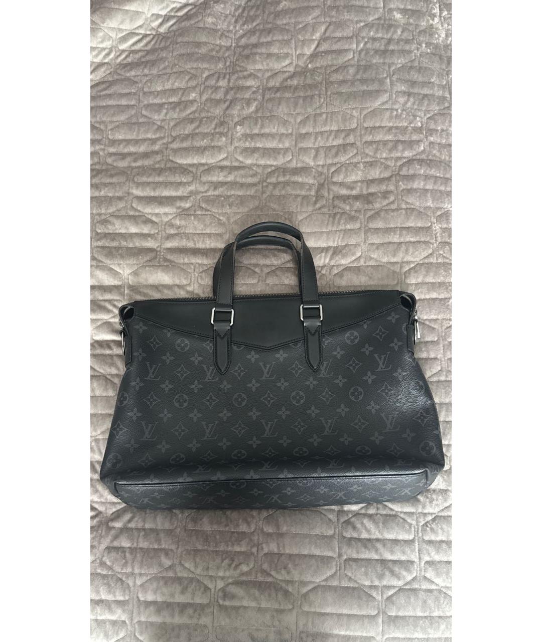LOUIS VUITTON Черный портфель, фото 3