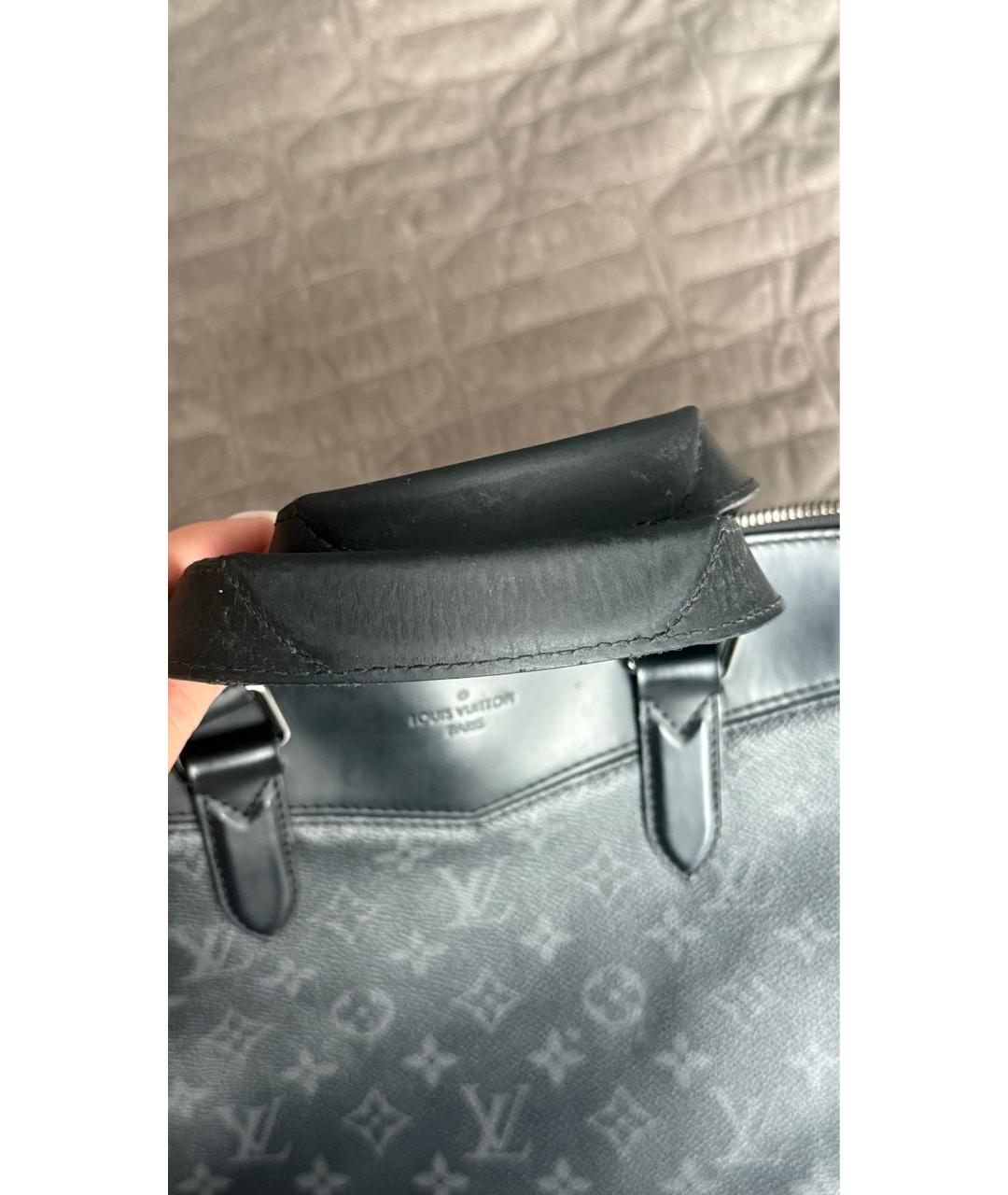 LOUIS VUITTON Черный портфель, фото 6
