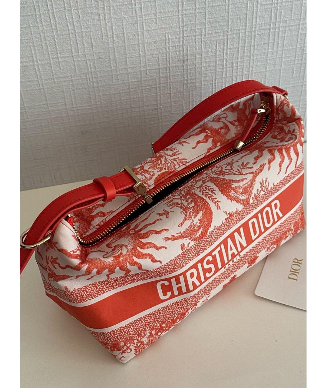 CHRISTIAN DIOR Коралловая сумка с короткими ручками, фото 2