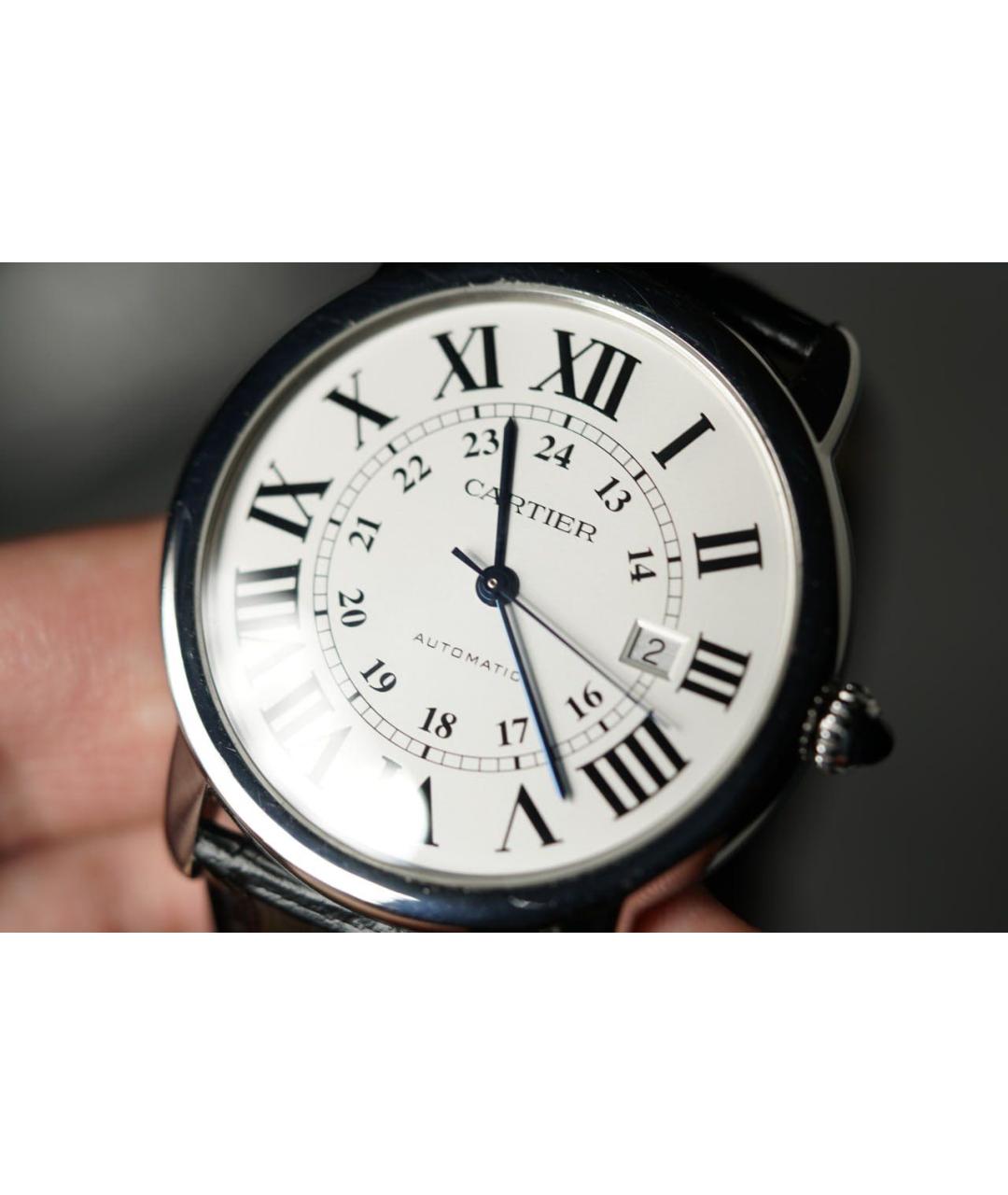 CARTIER Серебряные часы, фото 7