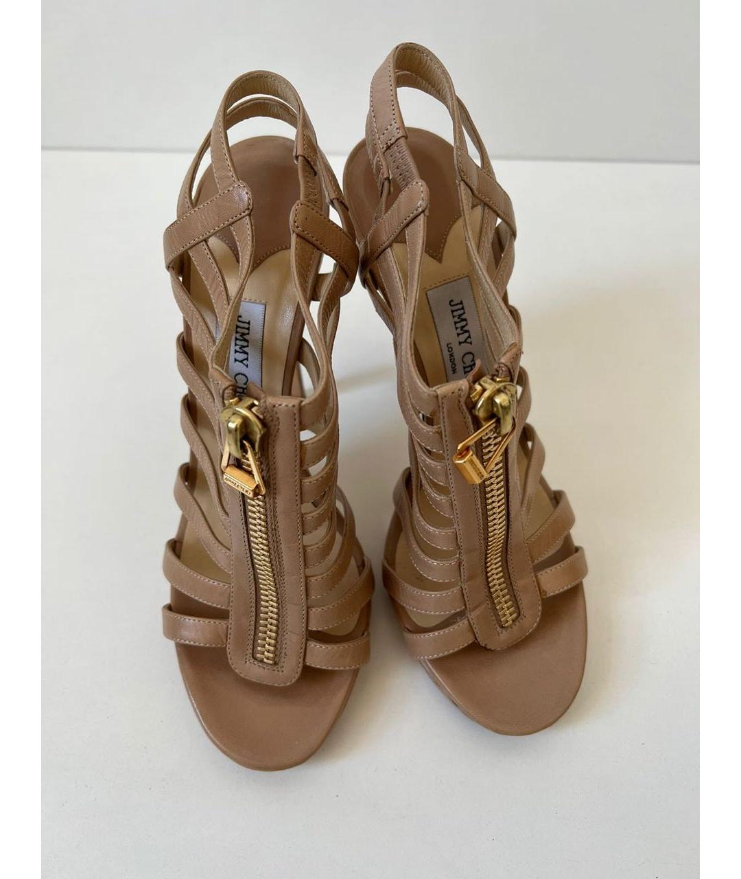 JIMMY CHOO Кожаные босоножки, фото 3