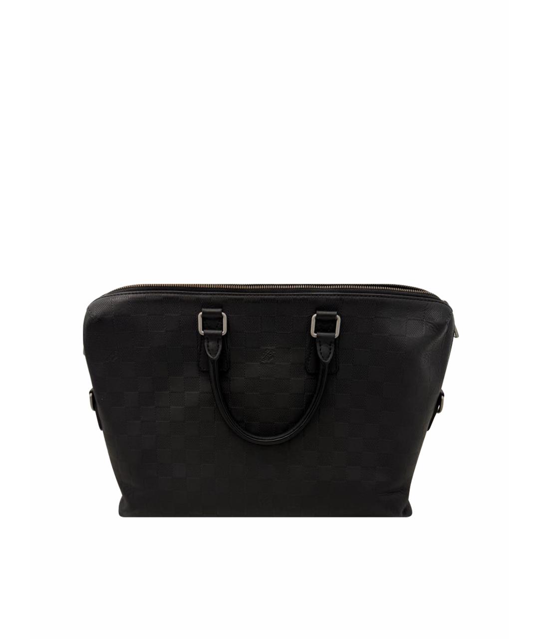 LOUIS VUITTON Черный портфель из искусственной кожи, фото 1