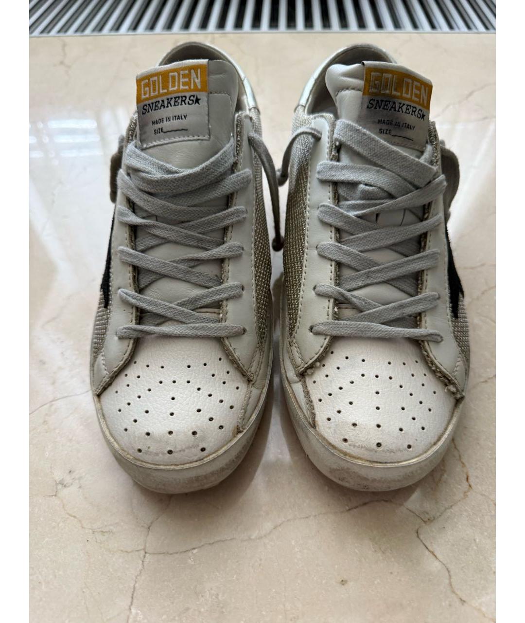 GOLDEN GOOSE DELUXE BRAND Серые кожаные кеды, фото 2