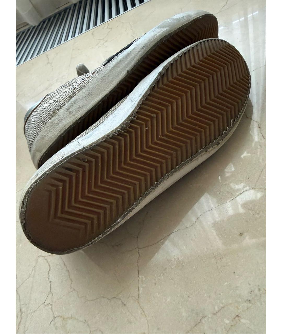 GOLDEN GOOSE DELUXE BRAND Серые кожаные кеды, фото 7