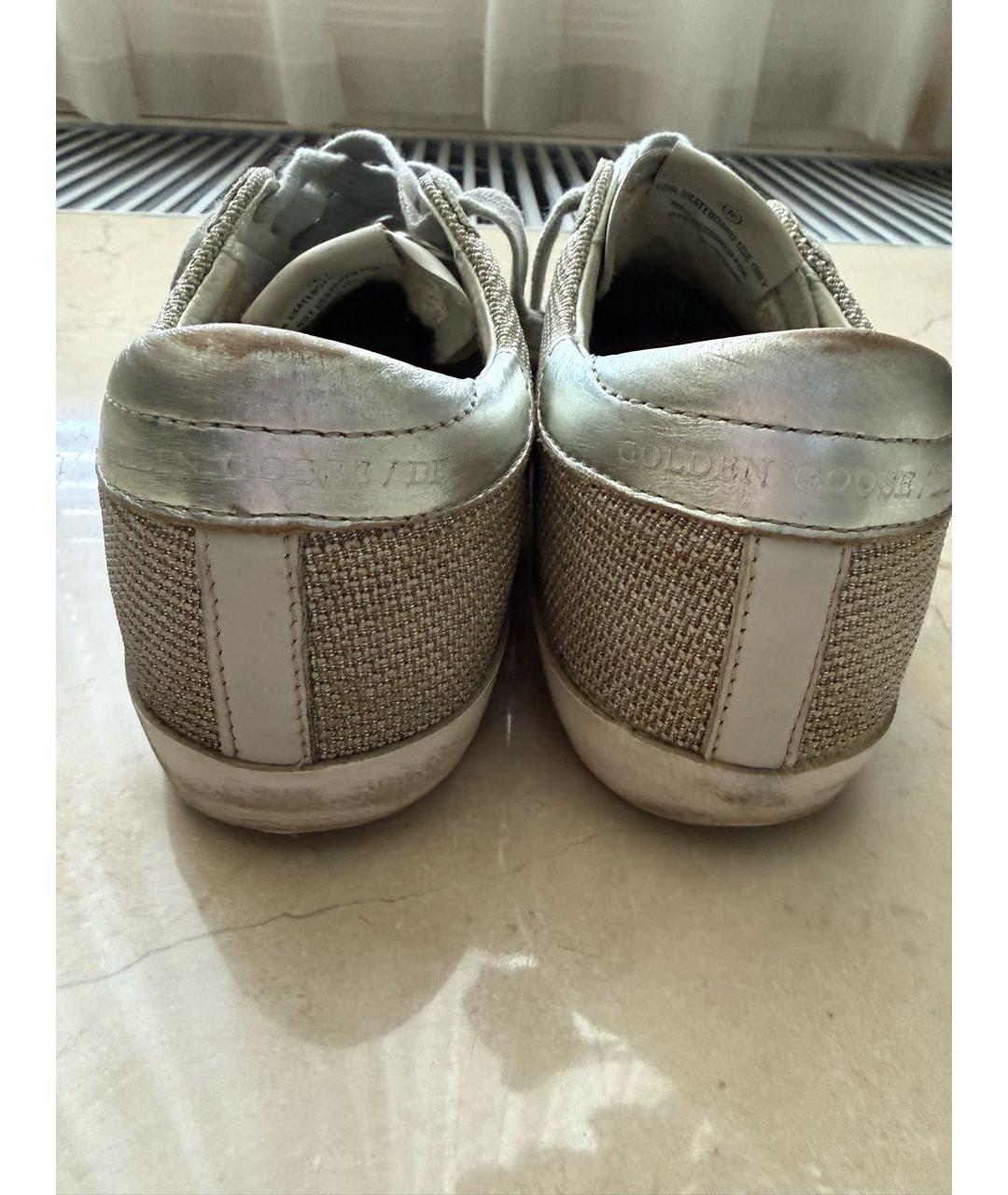 GOLDEN GOOSE DELUXE BRAND Серые кожаные кеды, фото 3