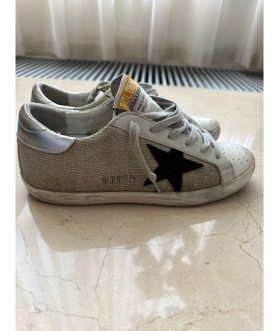 GOLDEN GOOSE DELUXE BRAND Серые кожаные кеды, фото 9