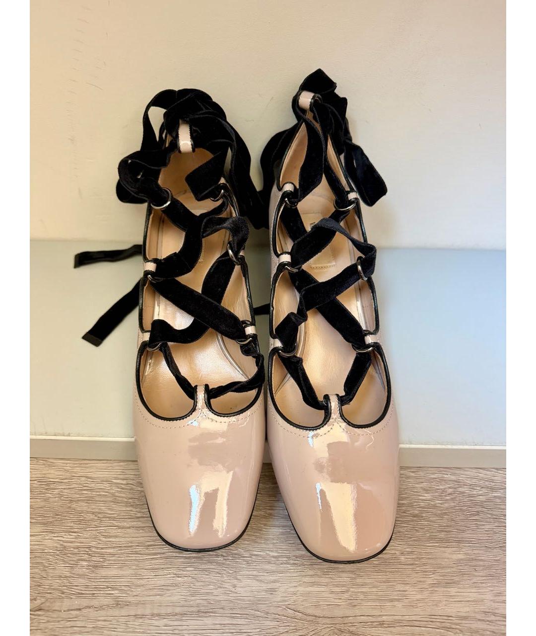 VALENTINO Розовые кожаные туфли, фото 2