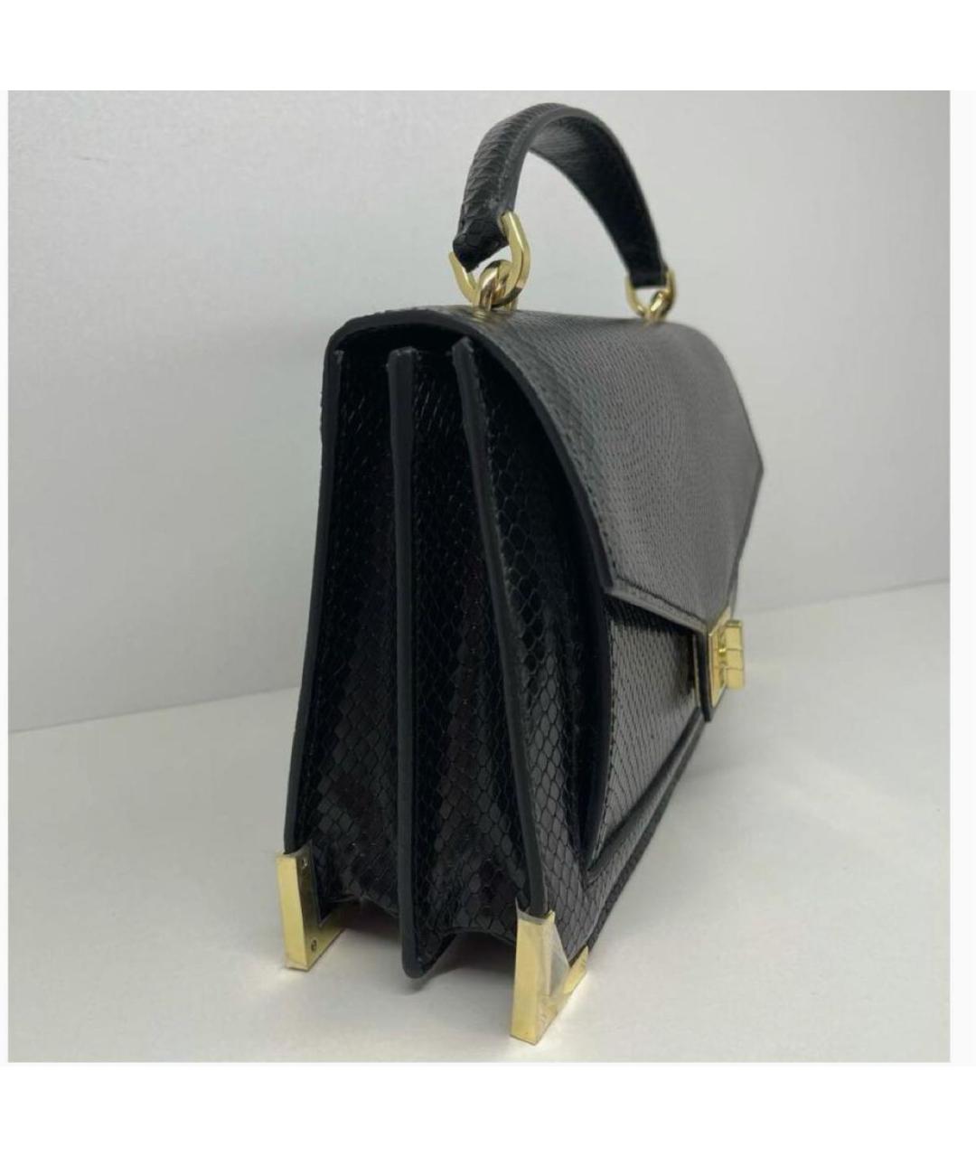 THE KOOPLES Черная кожаная сумка через плечо, фото 2