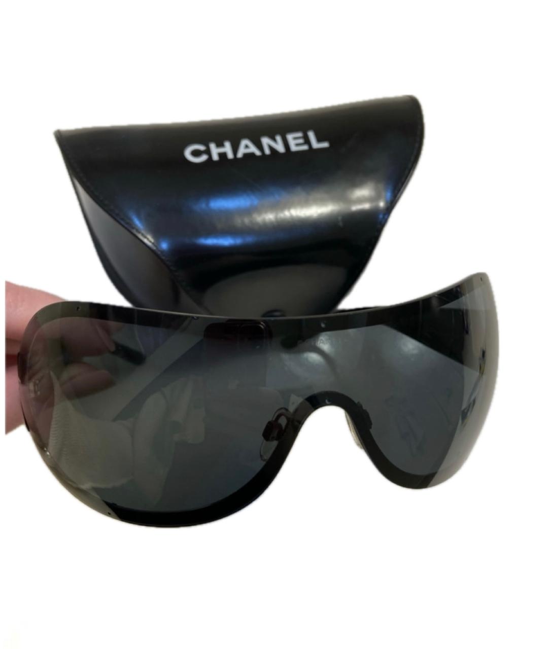 CHANEL Коричневые пластиковые солнцезащитные очки, фото 7