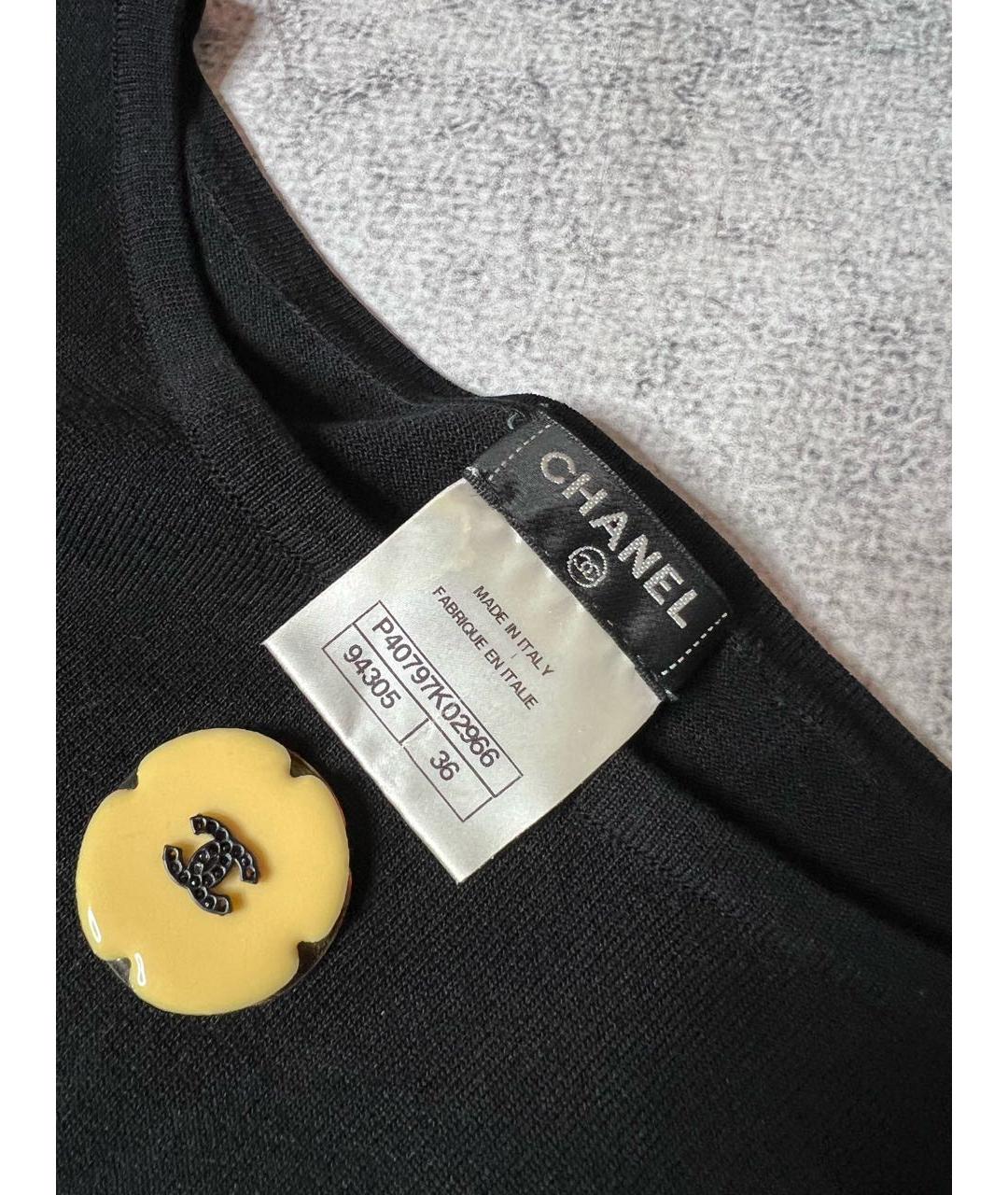 CHANEL Черное шелковое вечернее платье, фото 8