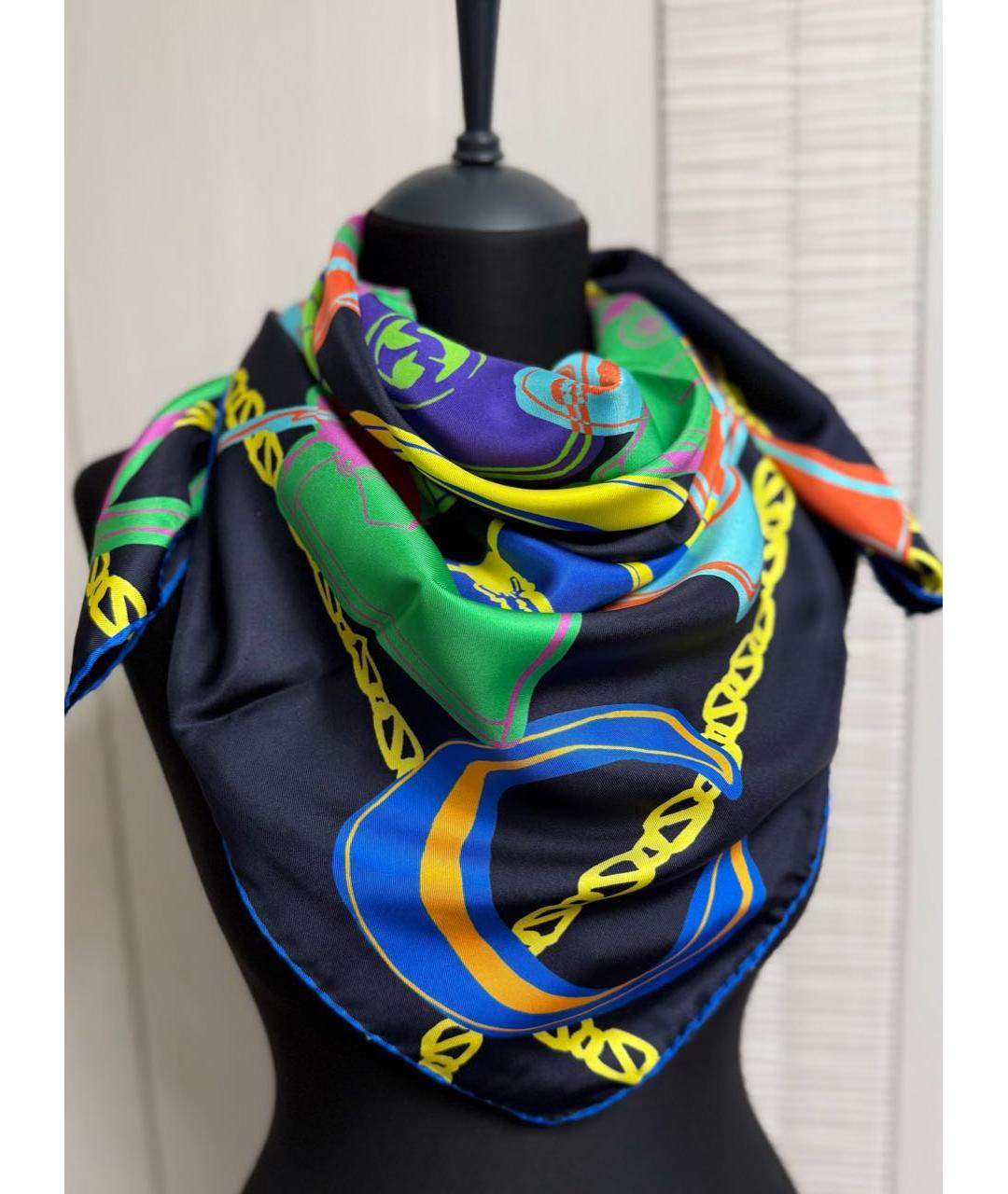 GUCCI Мульти шелковый платок, фото 8
