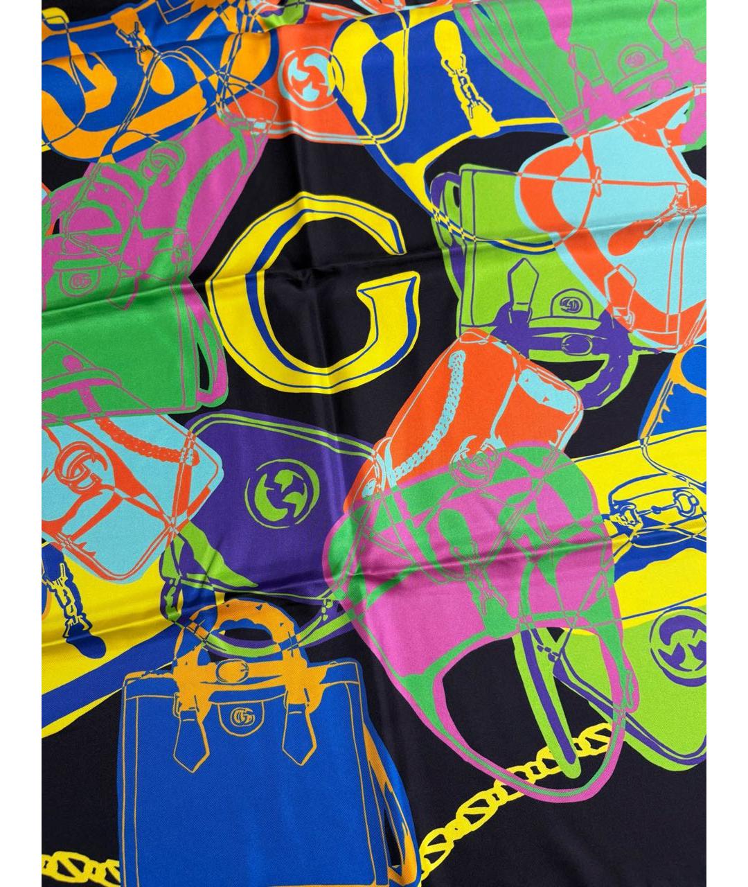 GUCCI Мульти шелковый платок, фото 3