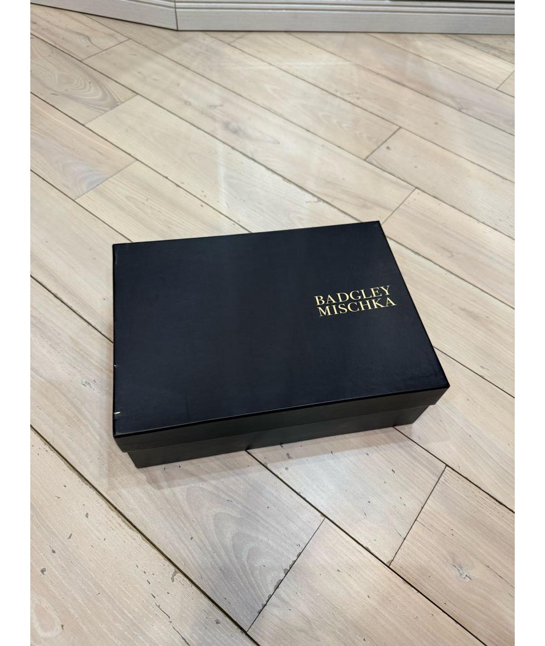 BADGLEY MISCHKA Бордовые синтетические туфли, фото 6