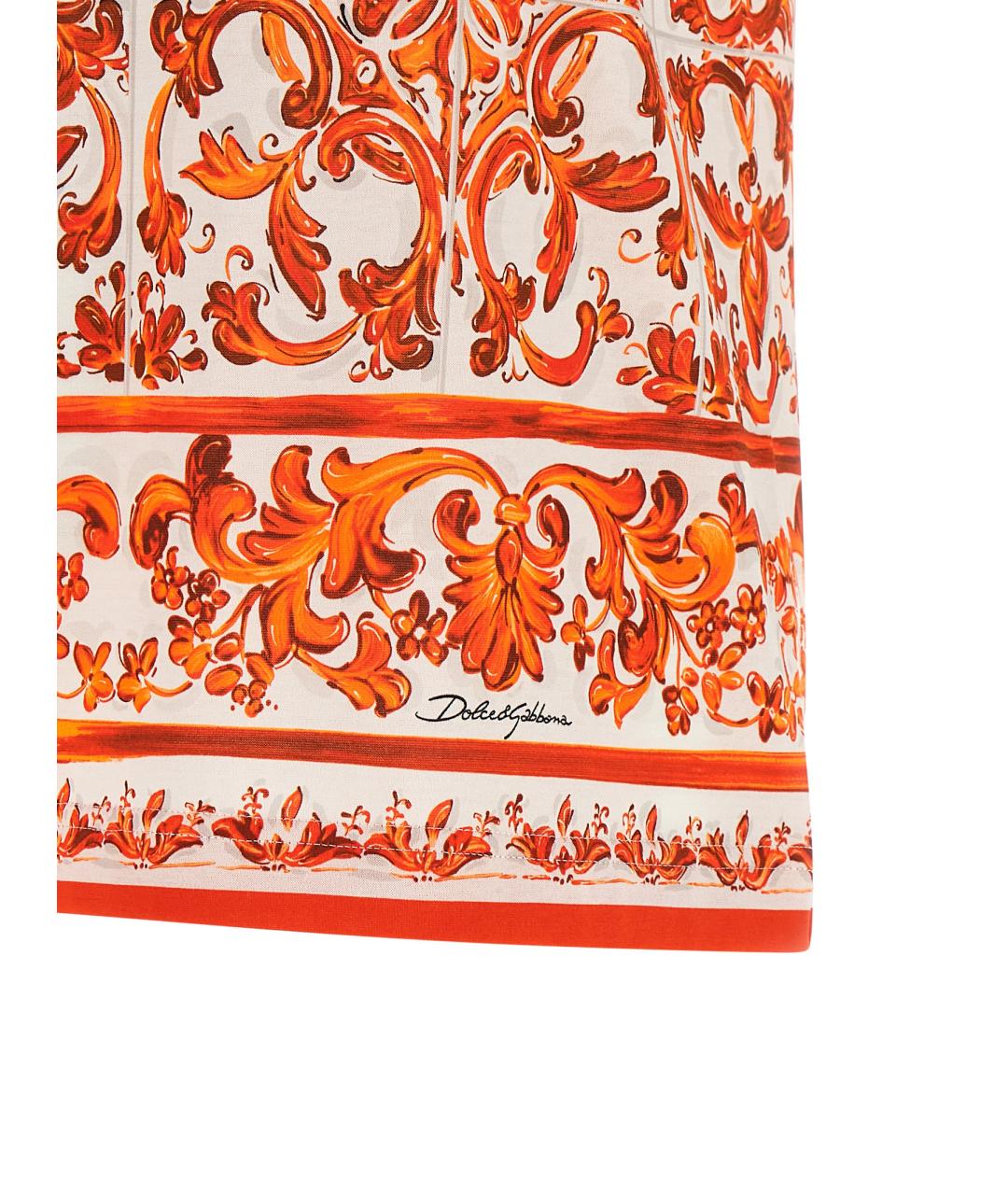 DOLCE&GABBANA Мульти хлопковая футболка, фото 4