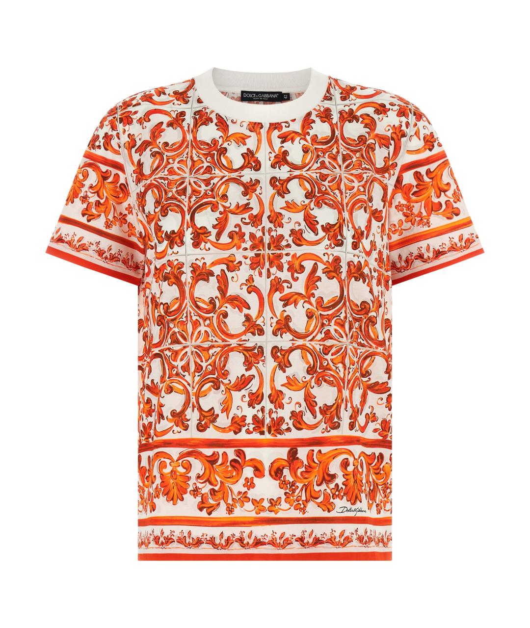 DOLCE&GABBANA Мульти хлопковая футболка, фото 1