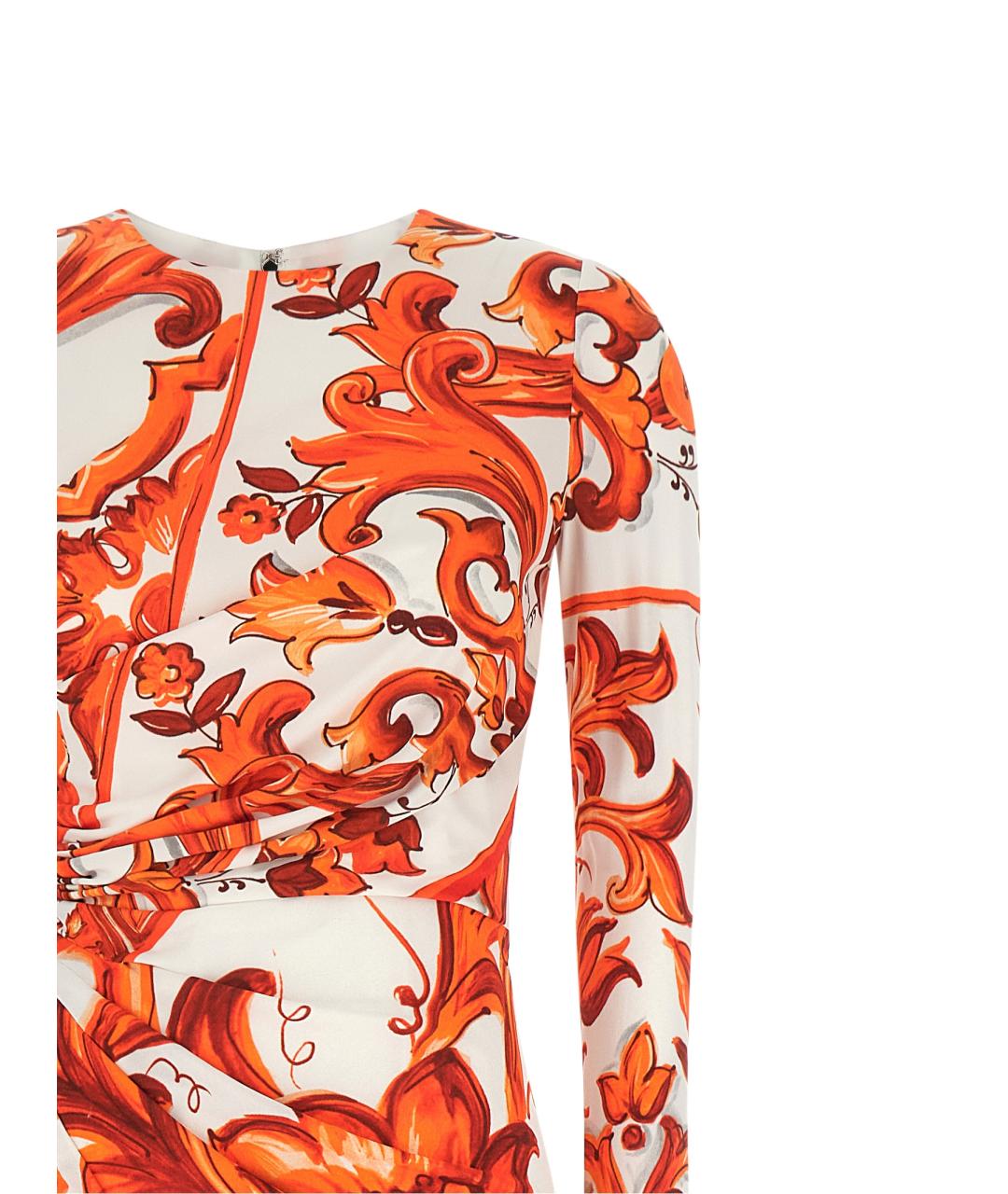DOLCE&GABBANA Мульти вискозное платье, фото 3