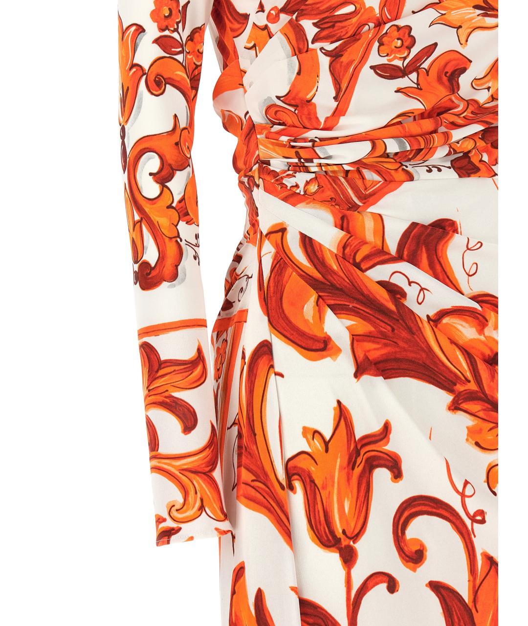 DOLCE&GABBANA Мульти вискозное платье, фото 4