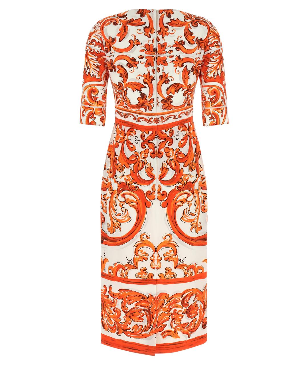 DOLCE&GABBANA Мульти шелковое платье, фото 2