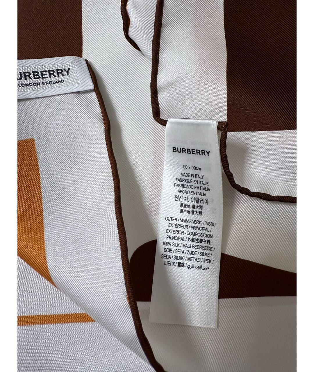 BURBERRY Мульти шелковый платок, фото 7