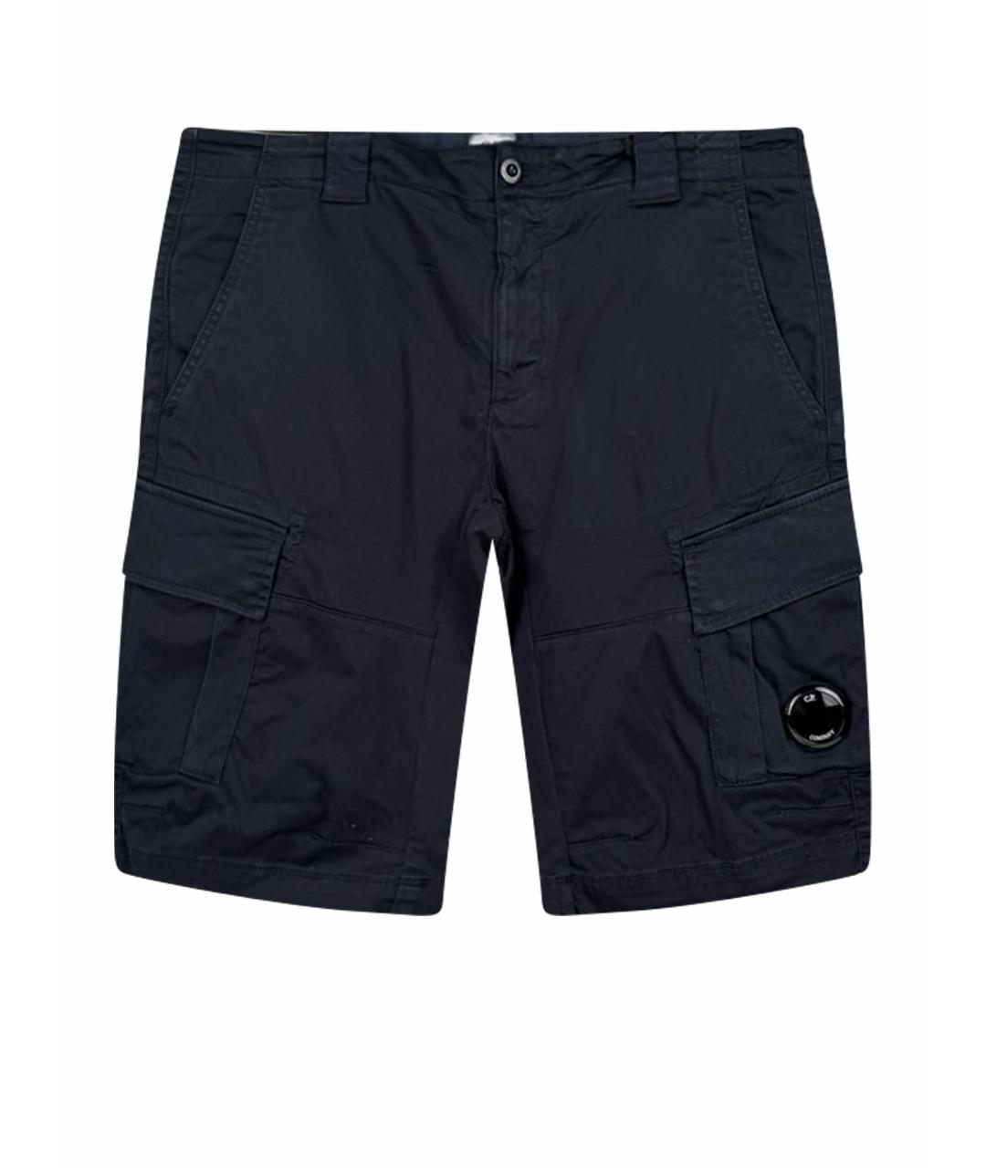STONE ISLAND Темно-синие хлопковые шорты, фото 1