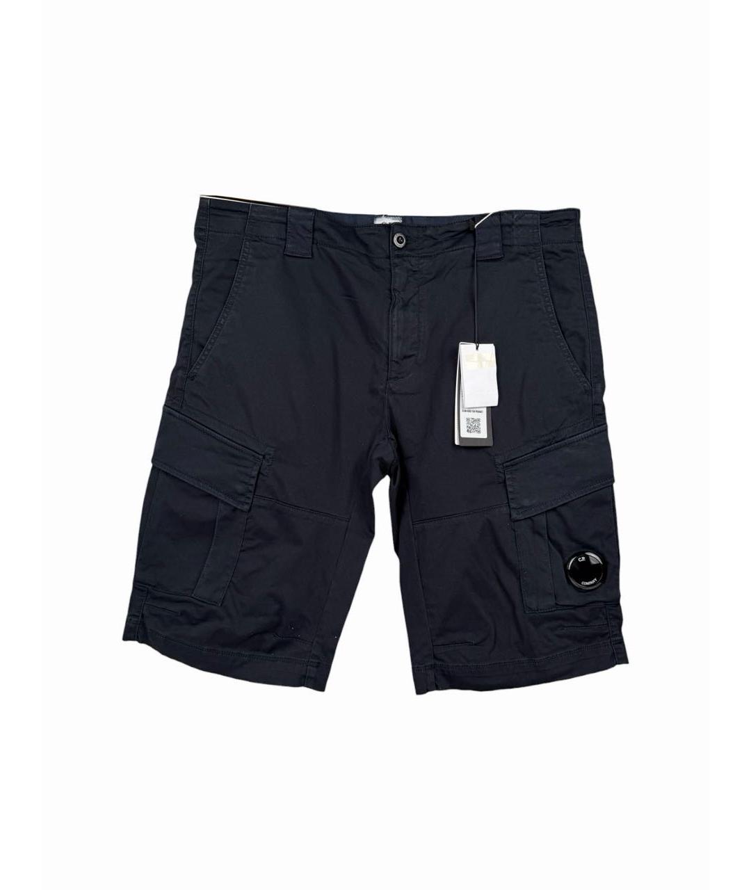 STONE ISLAND Темно-синие хлопковые шорты, фото 7