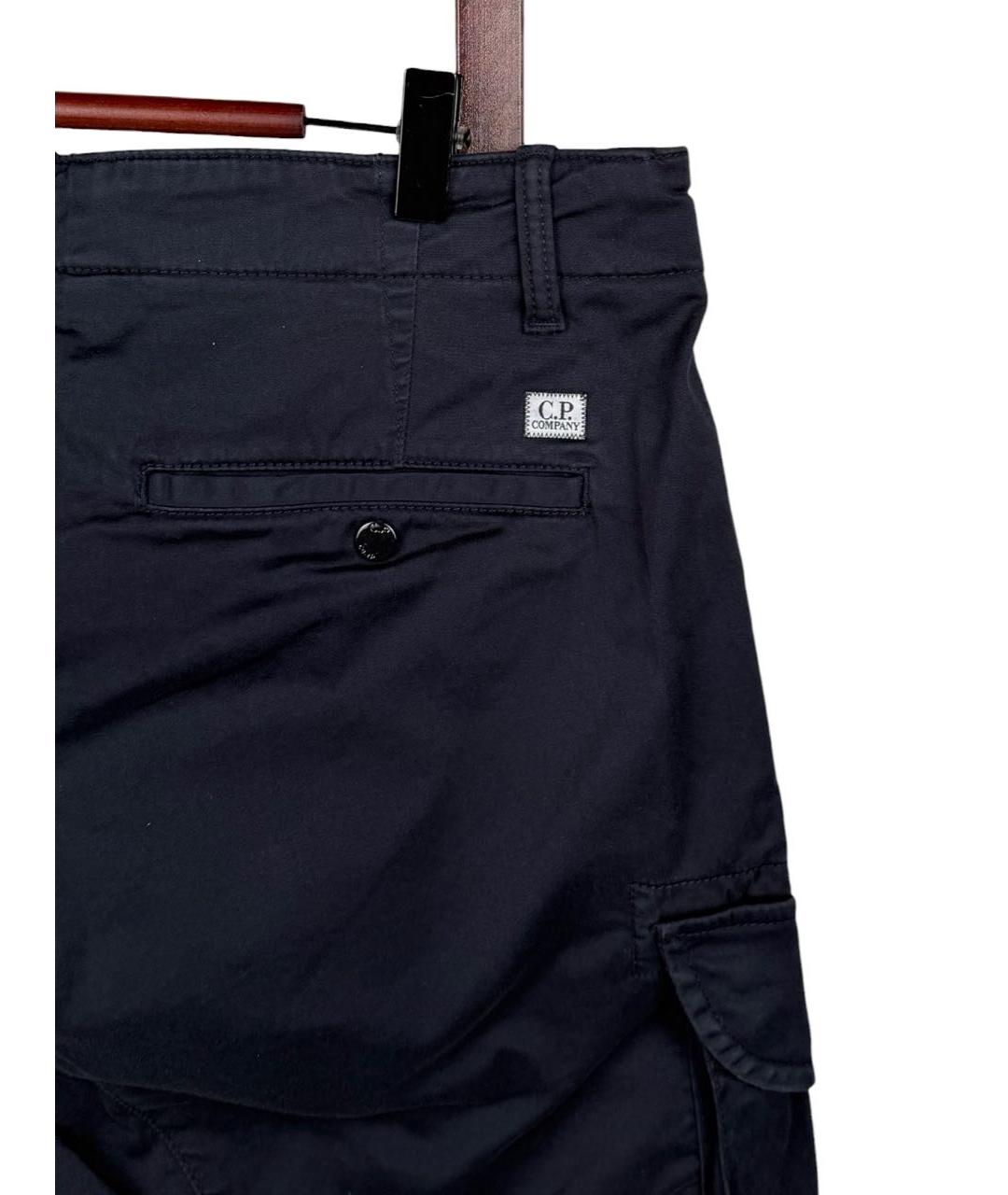 STONE ISLAND Темно-синие хлопковые шорты, фото 4