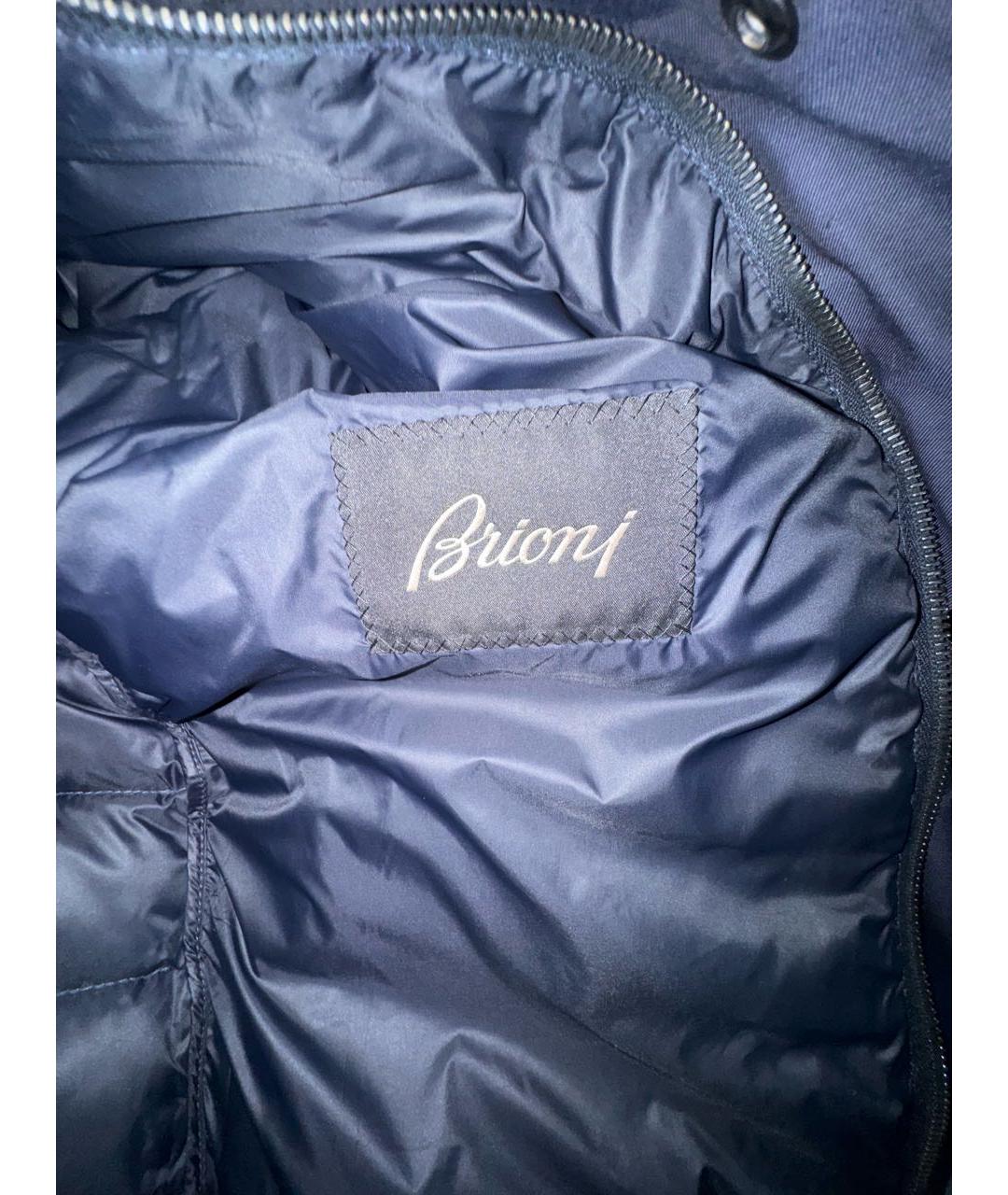 BRIONI Темно-синяя шерстяная куртка, фото 3