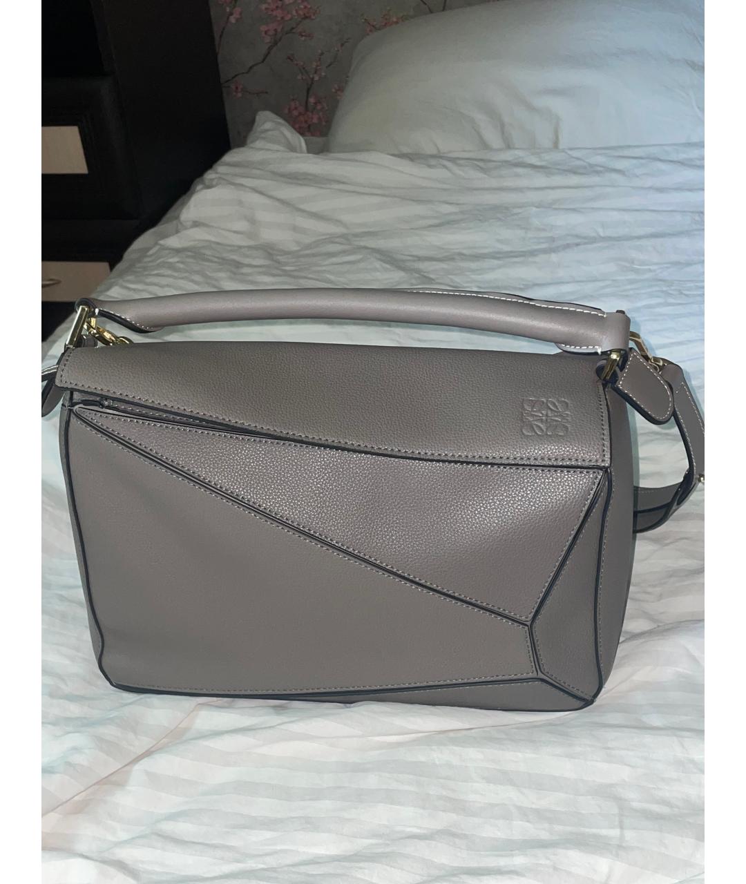 LOEWE Серая сумка через плечо, фото 2