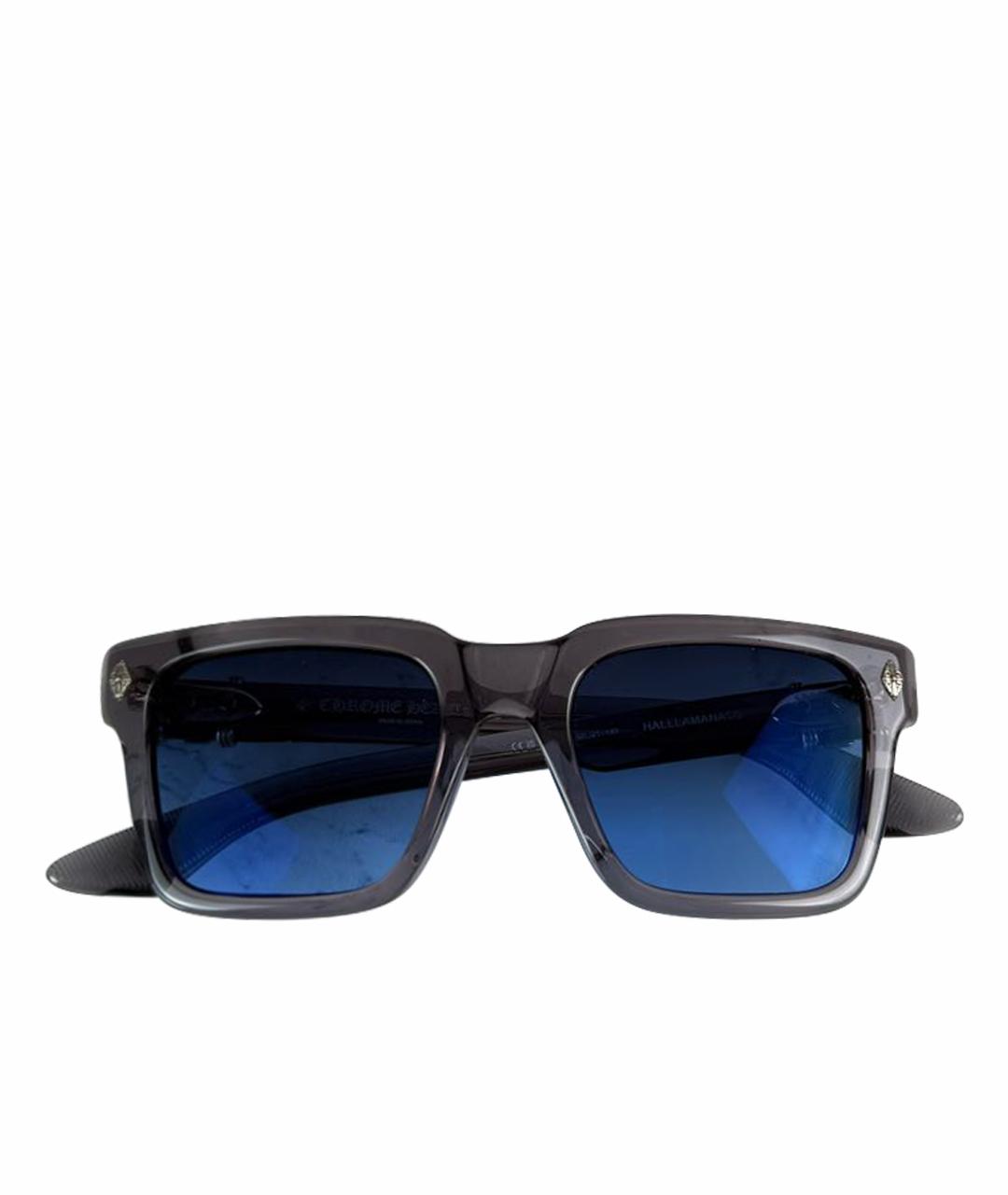 CHROME HEARTS Серые пластиковые солнцезащитные очки, фото 1