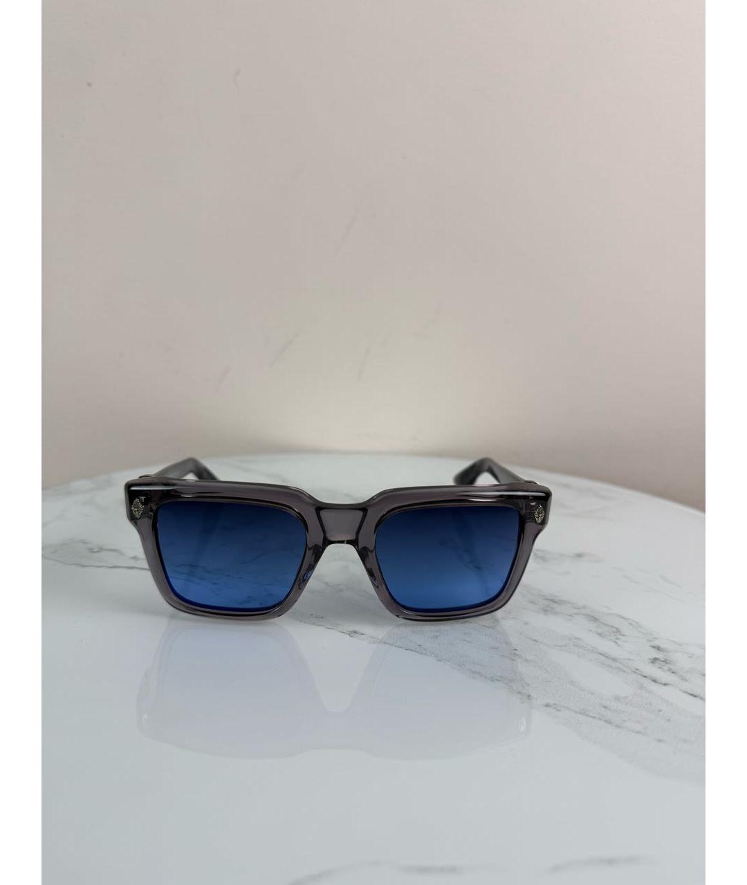 CHROME HEARTS Серые пластиковые солнцезащитные очки, фото 7