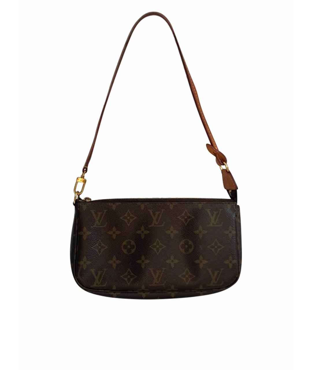 LOUIS VUITTON Коричневая сумка с короткими ручками, фото 6