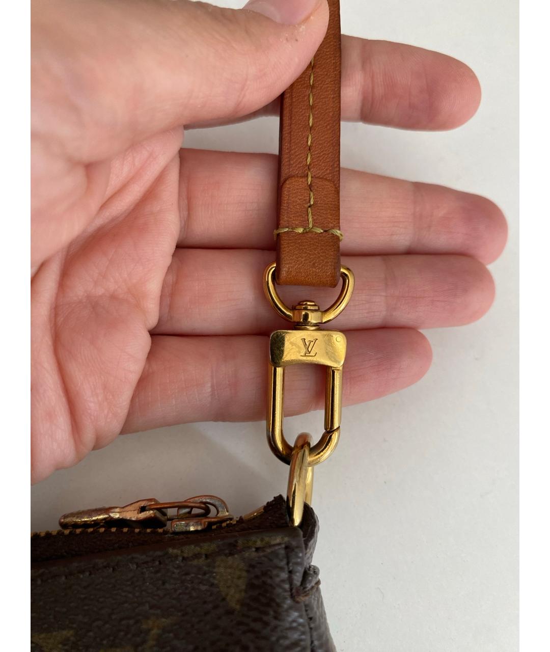 LOUIS VUITTON Коричневая сумка с короткими ручками, фото 5