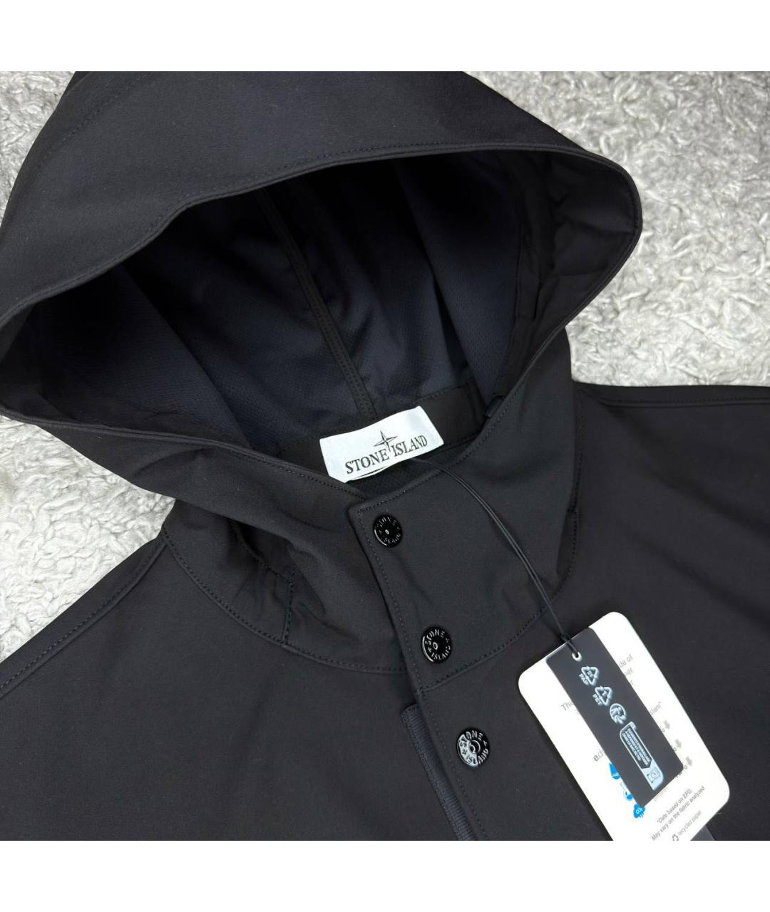 STONE ISLAND Черная куртка, фото 3