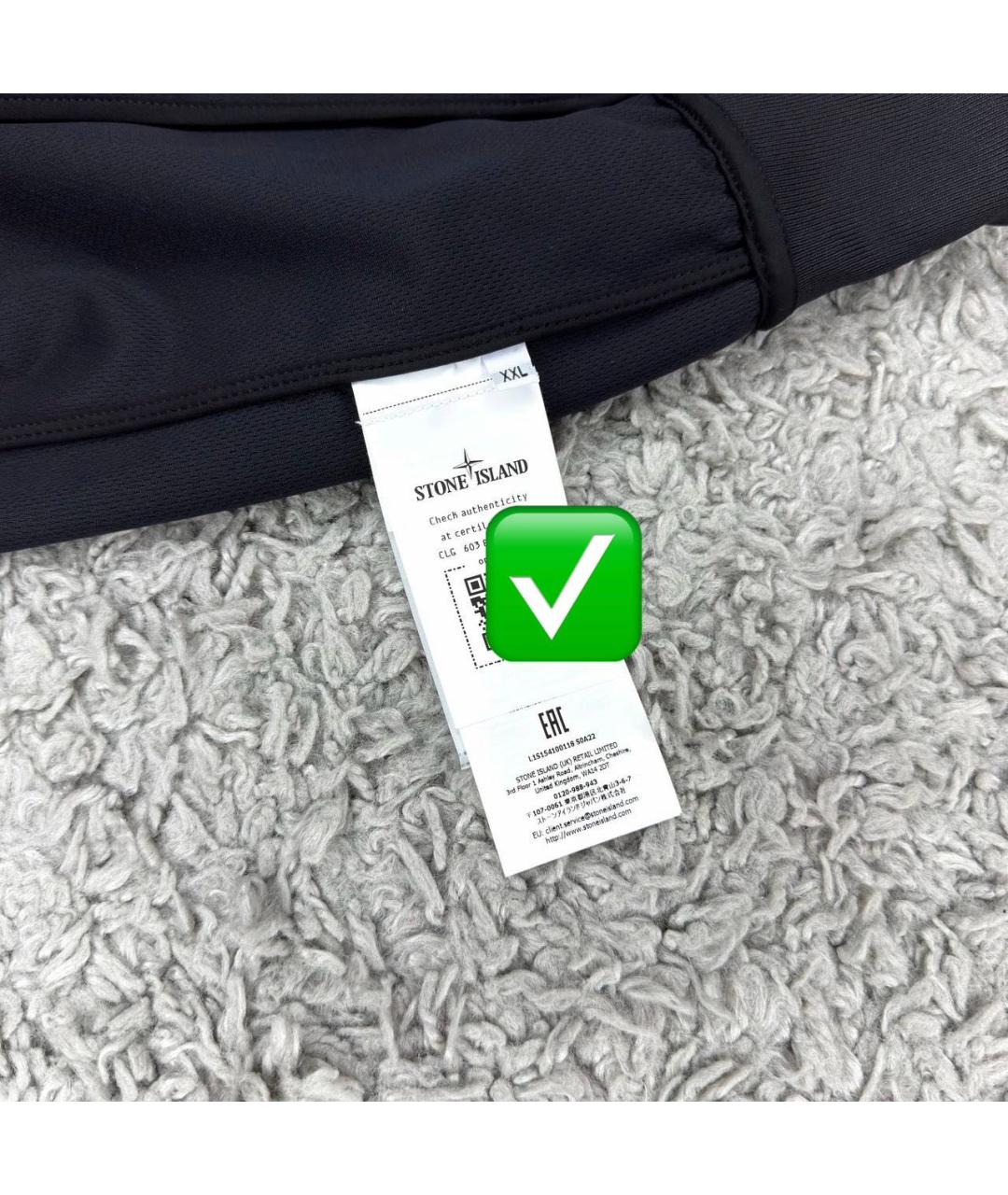 STONE ISLAND Черная куртка, фото 5