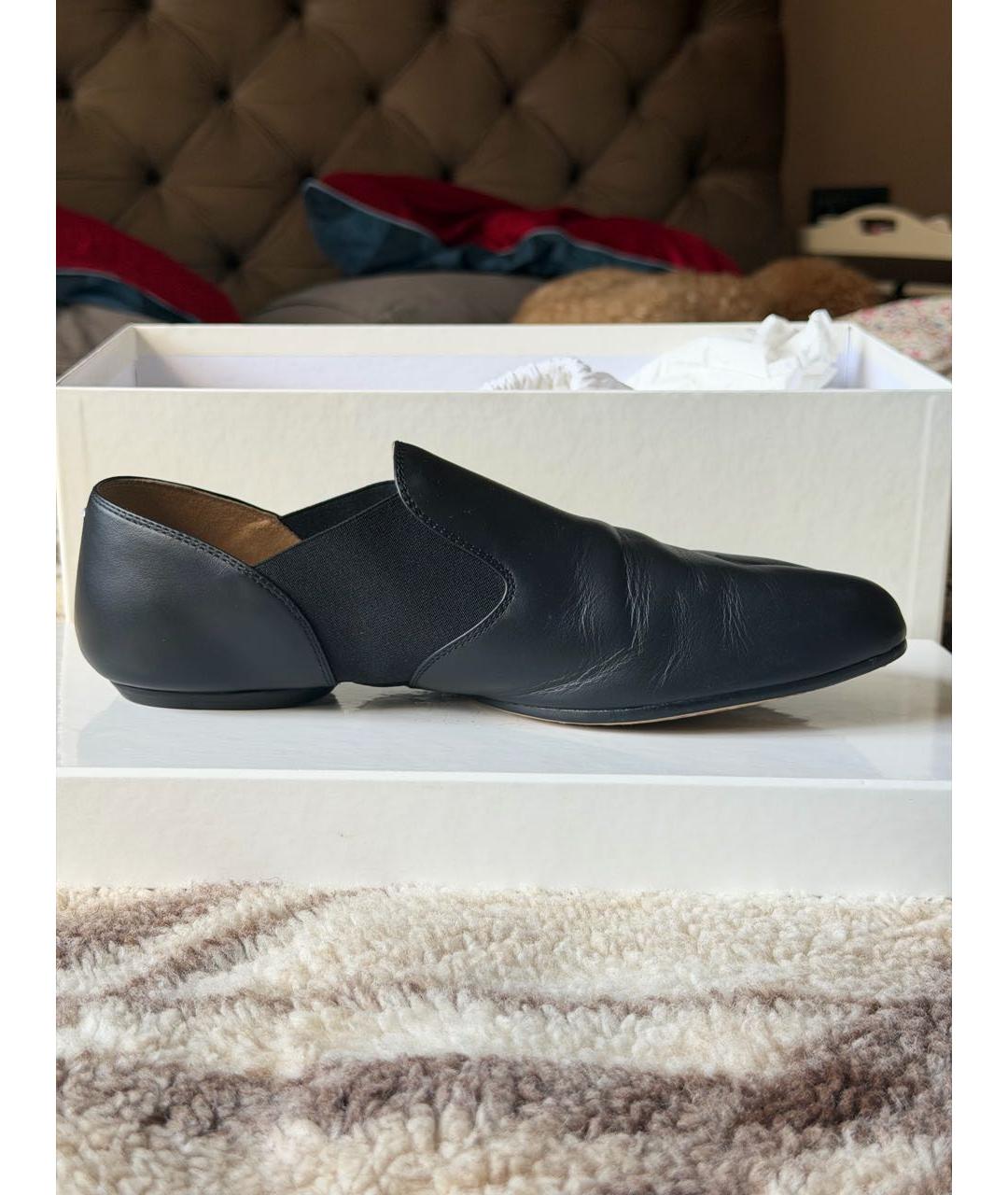 MAISON MARGIELA Черные кожаные лоферы, фото 8