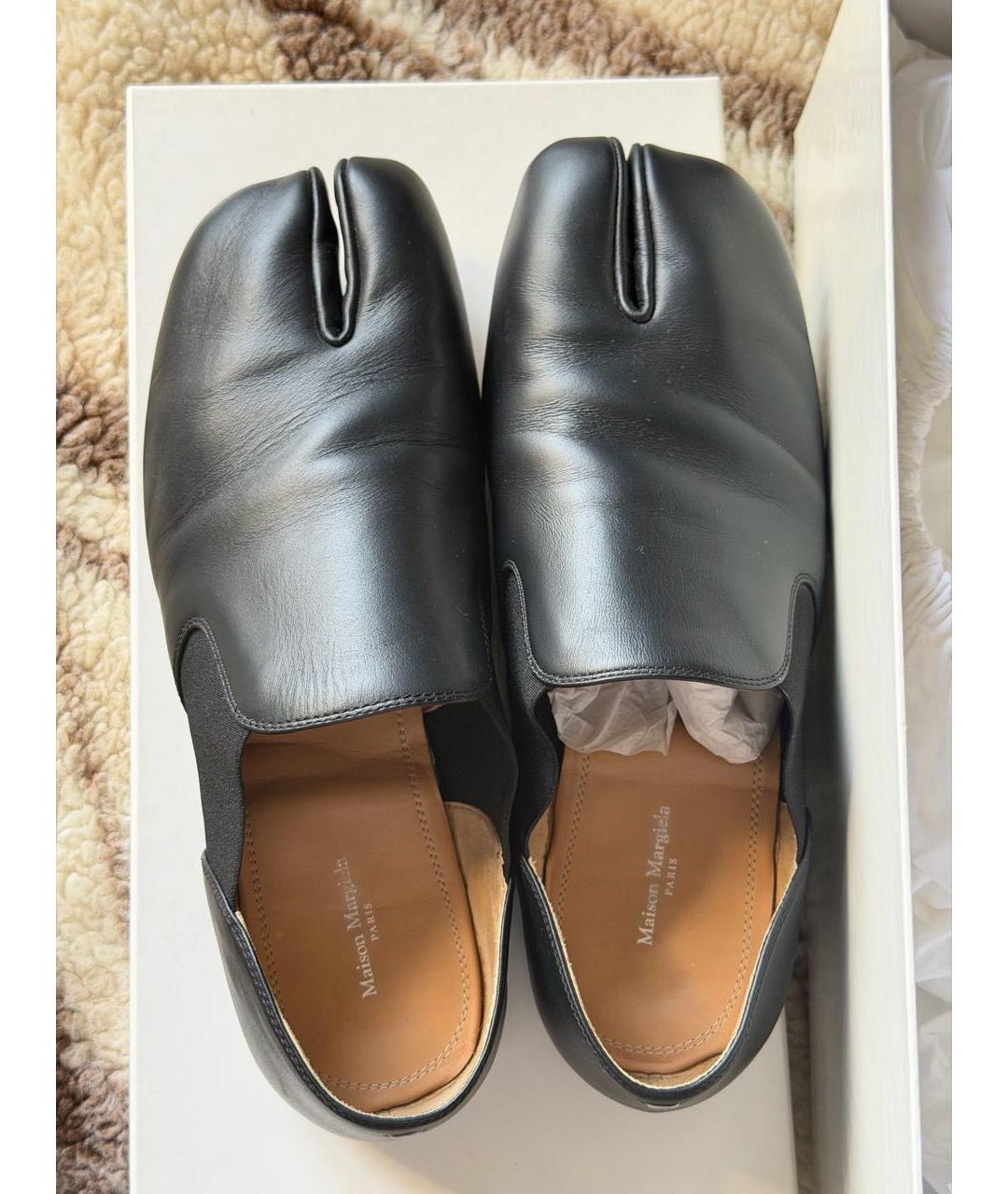 MAISON MARGIELA Черные кожаные лоферы, фото 3